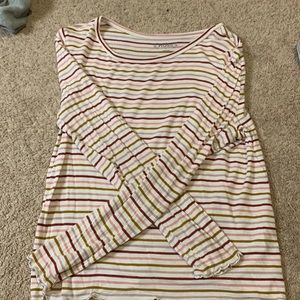 Mudd cropped striped shirt